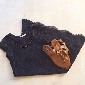 COPPER KEY// Navy Lace Dress